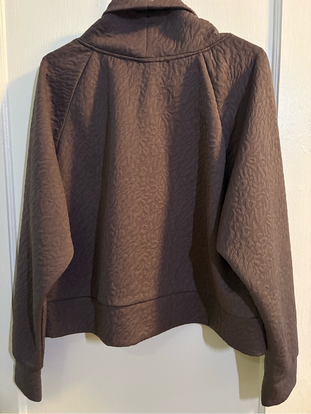 Juicy Couture Women's Brown Quilted Funnel Neck Sweater - Picture 4 of 4